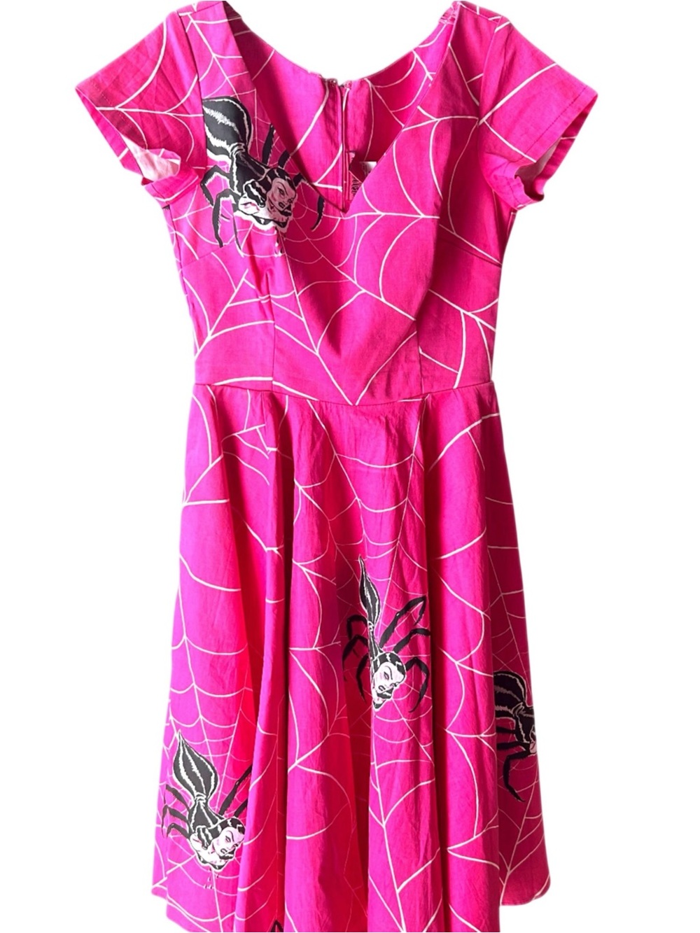 Vixen Micheline Pitt Pinky Spider Dress Medium